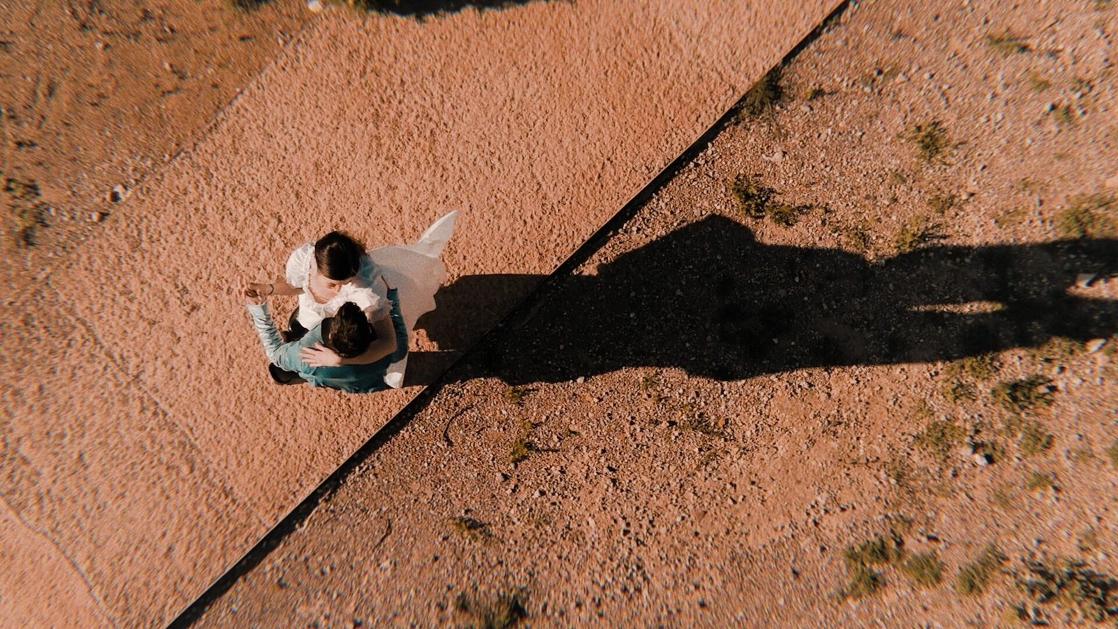 Aerial shadow of Carmina and Roberto, Sendero Belcaire, Moncofa